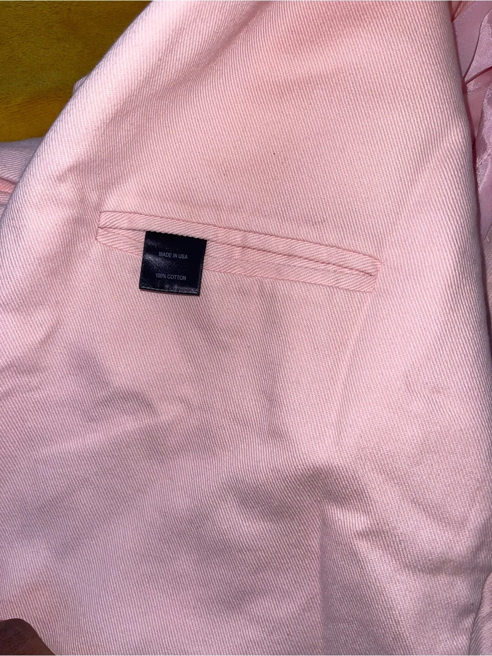 Rowing Blazers Light Pink Cotton Jacket with Label Detail